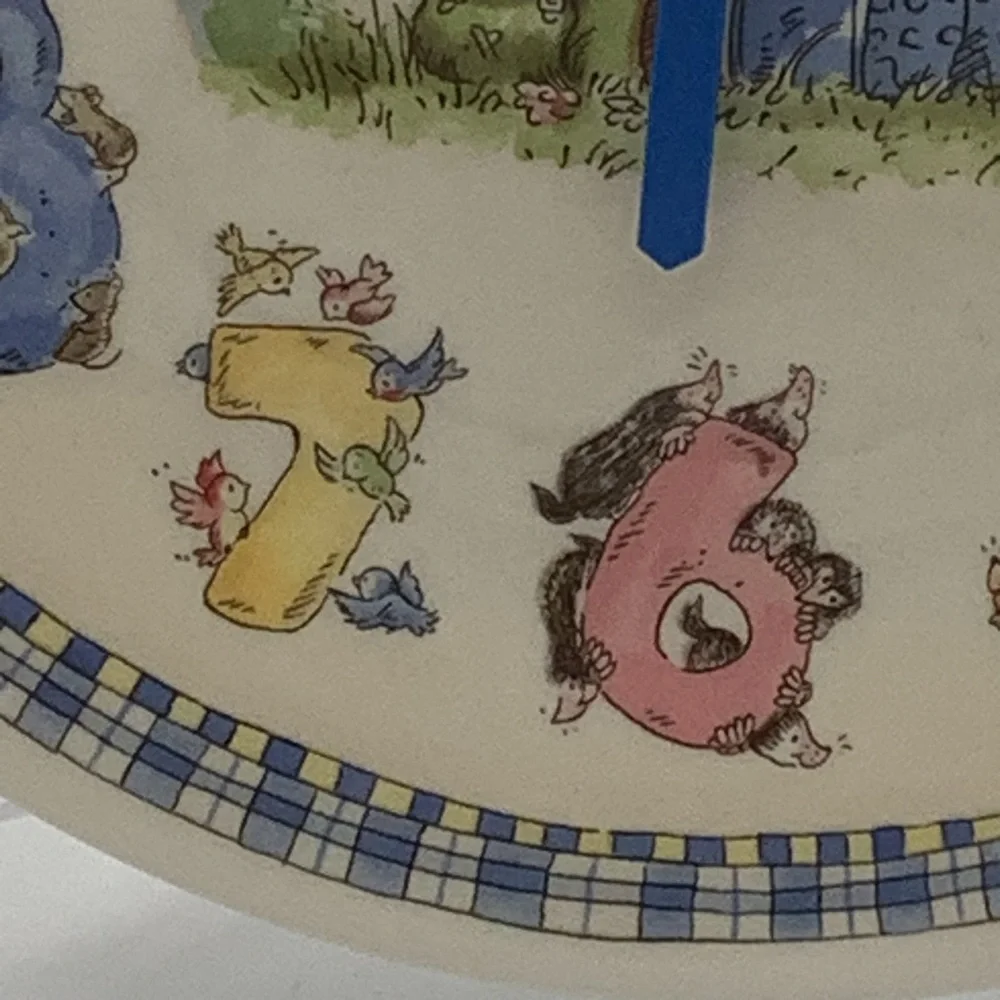Vintage Wedgwood England Rambling Ted Children’s Wall Clock
